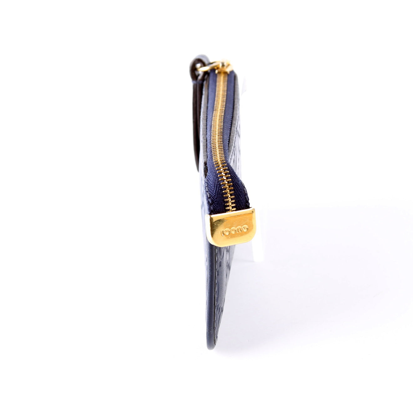 GCCI  GG Leather Key Pouch Navy