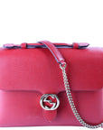 GCCI  Large Interlocking GG Shoulder Bag Red