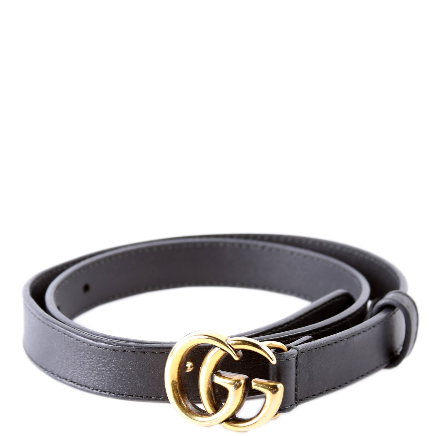 GCCI  GG Marmont Thin Belt Size / Black