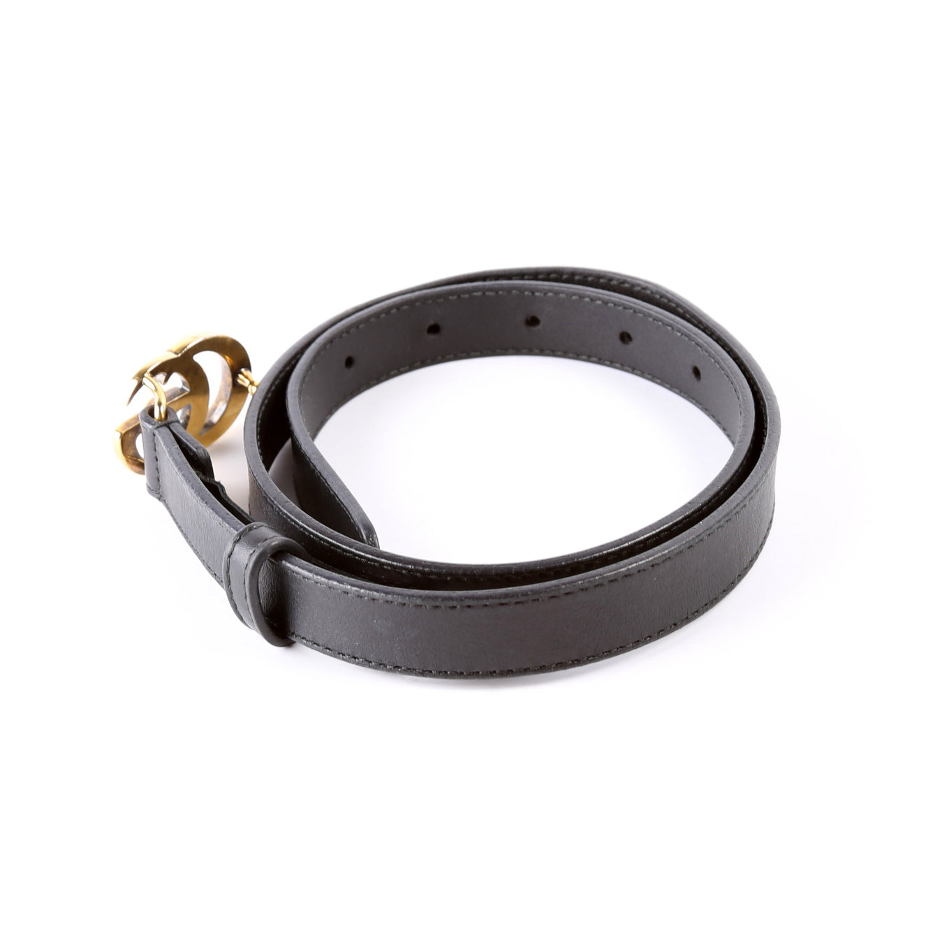 GCCI  GG Marmont Thin Belt Size / Black