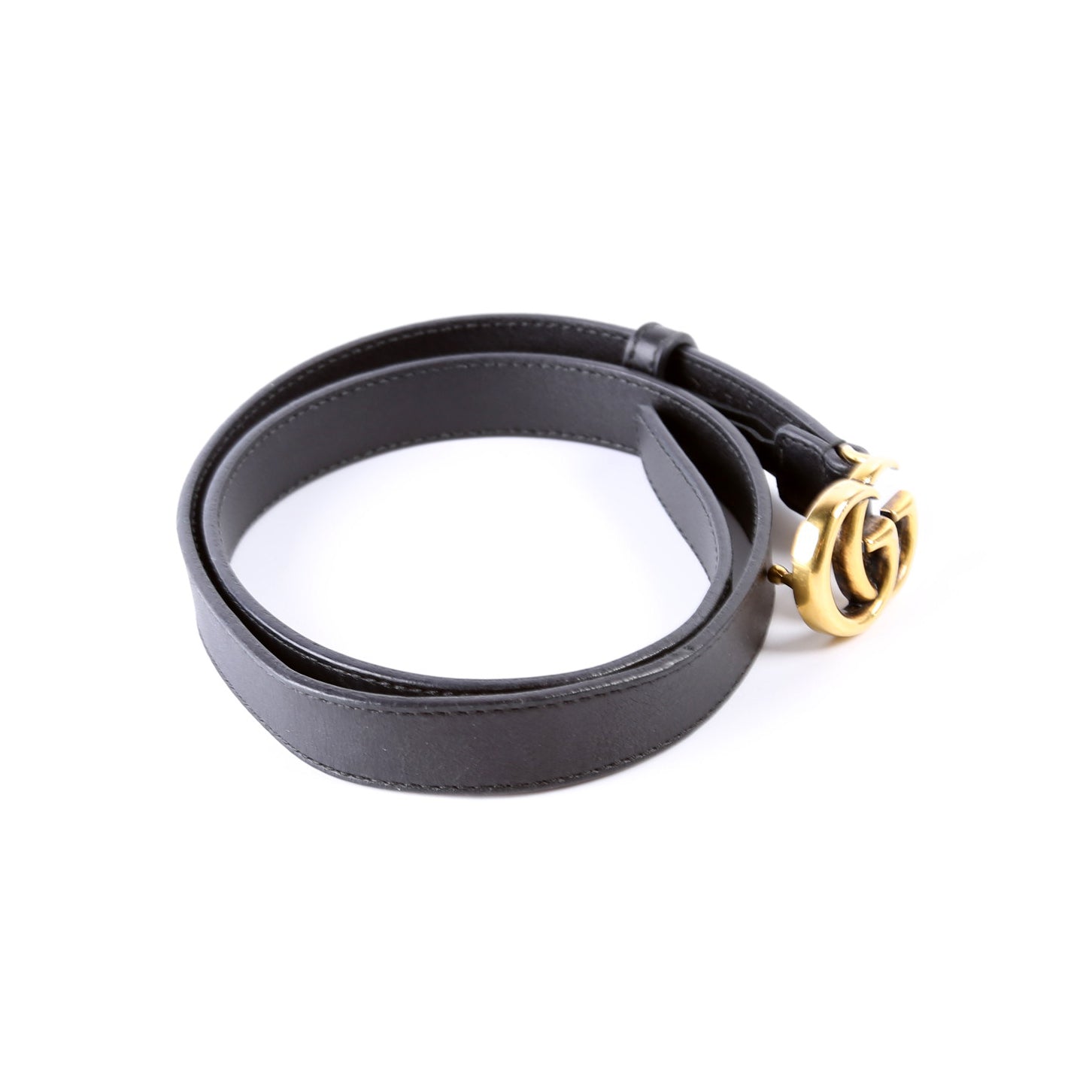 GCCI  GG Marmont Thin Belt Size / Black