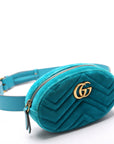 GCCI  Marmont Velvet Belt Bag Teal