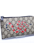 GCCI  GG Supreme Kingsnake L-Zip Wallet Black
