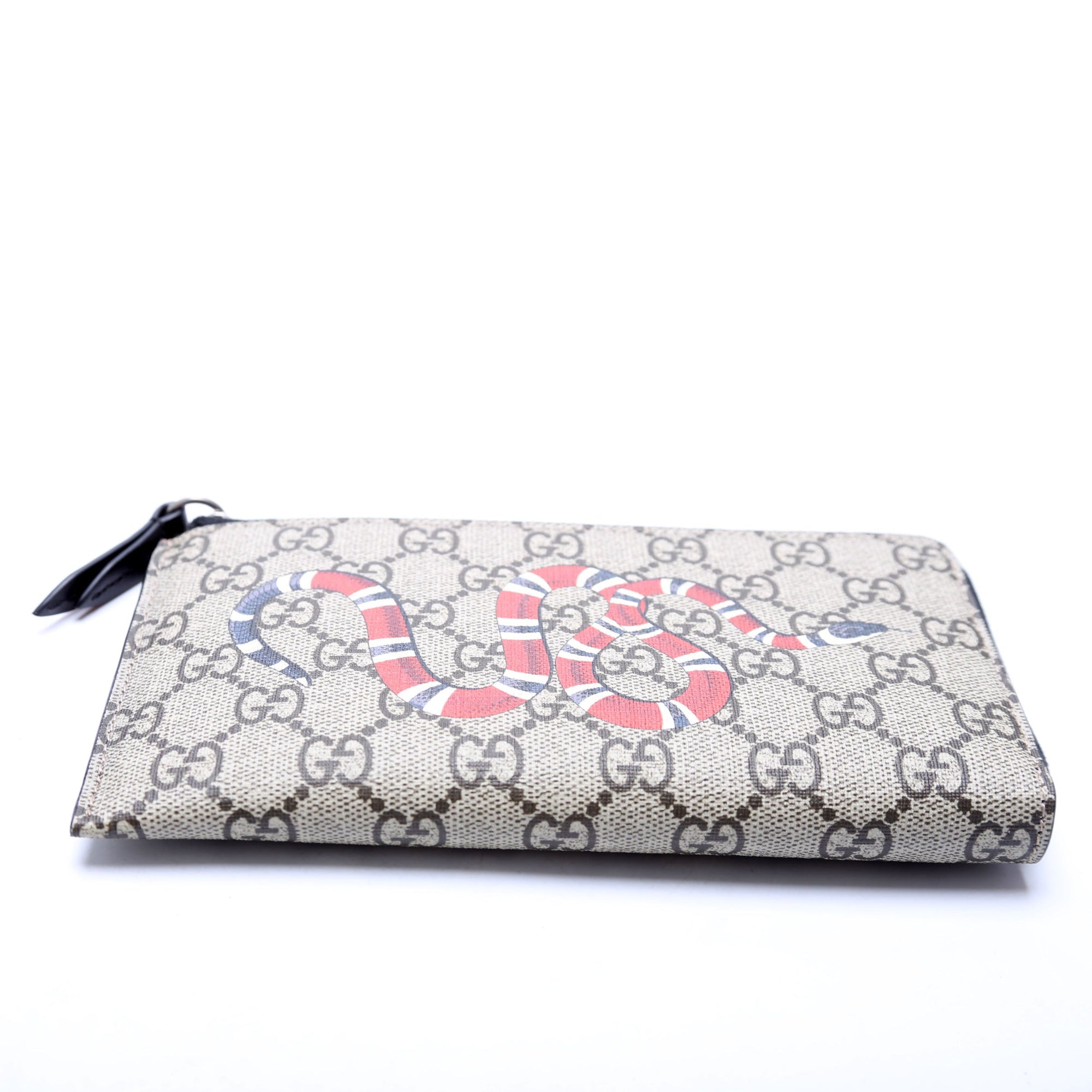GCCI  GG Supreme Kingsnake L-Zip Wallet Black