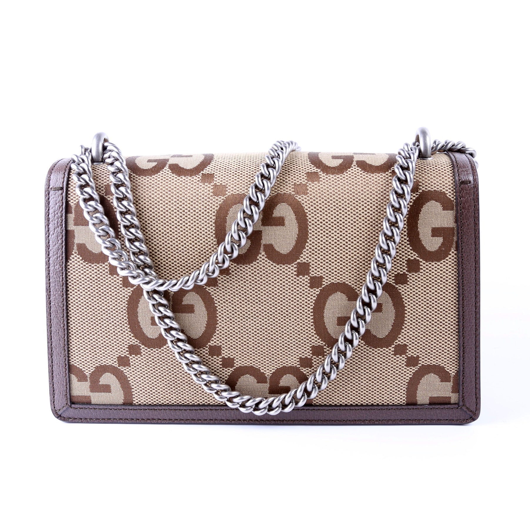 GCCI  Dionysus GG Canvas Shoulder Small Brown