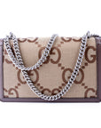 GCCI  Dionysus GG Canvas Shoulder Small Brown