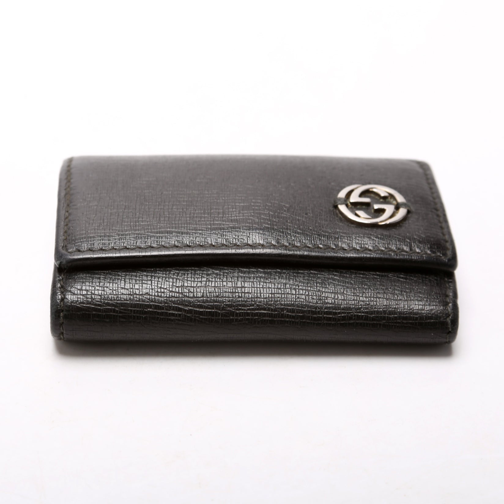 GCCI  Key Case Leather Black