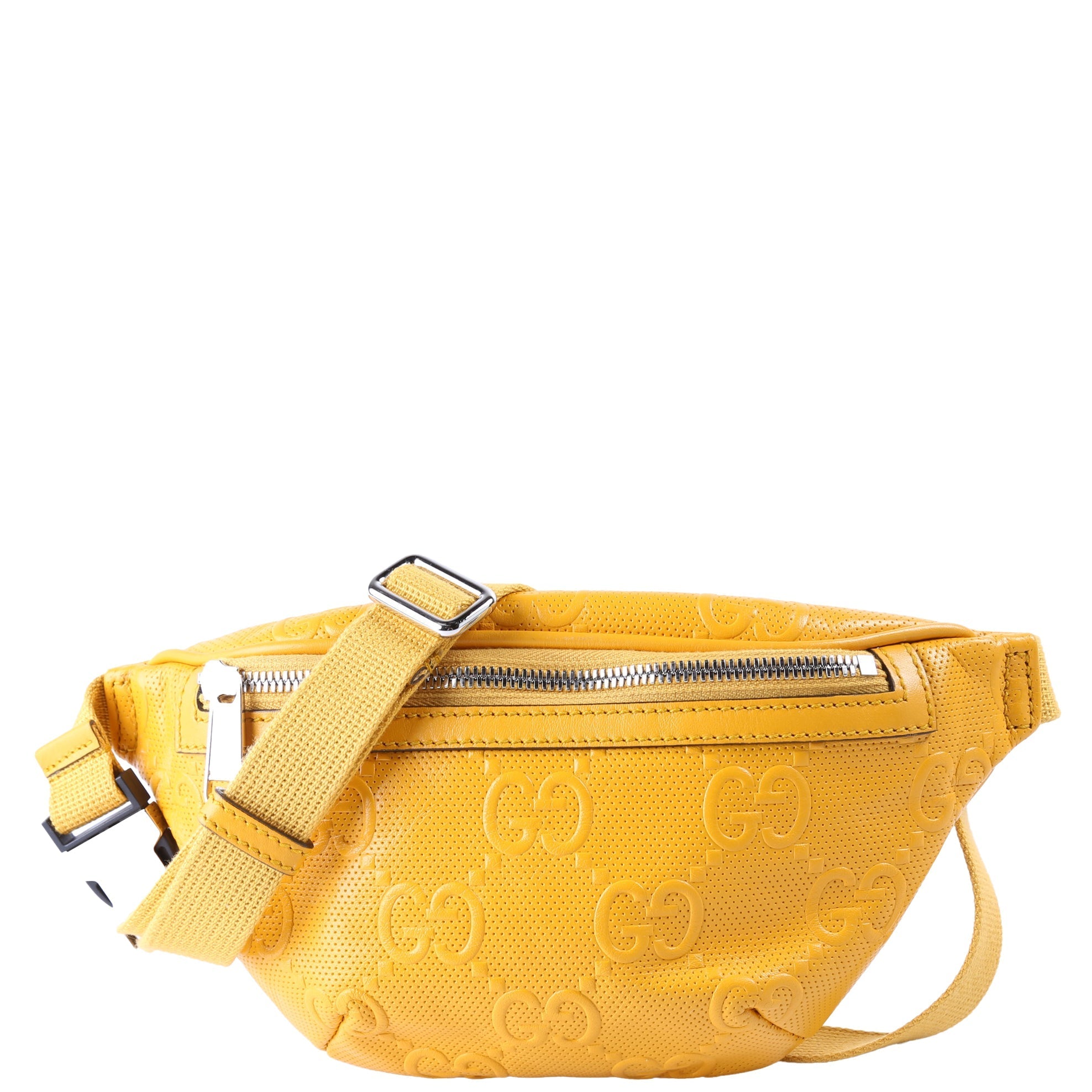 GCCI  GG Embossed Belt Bag Yellow