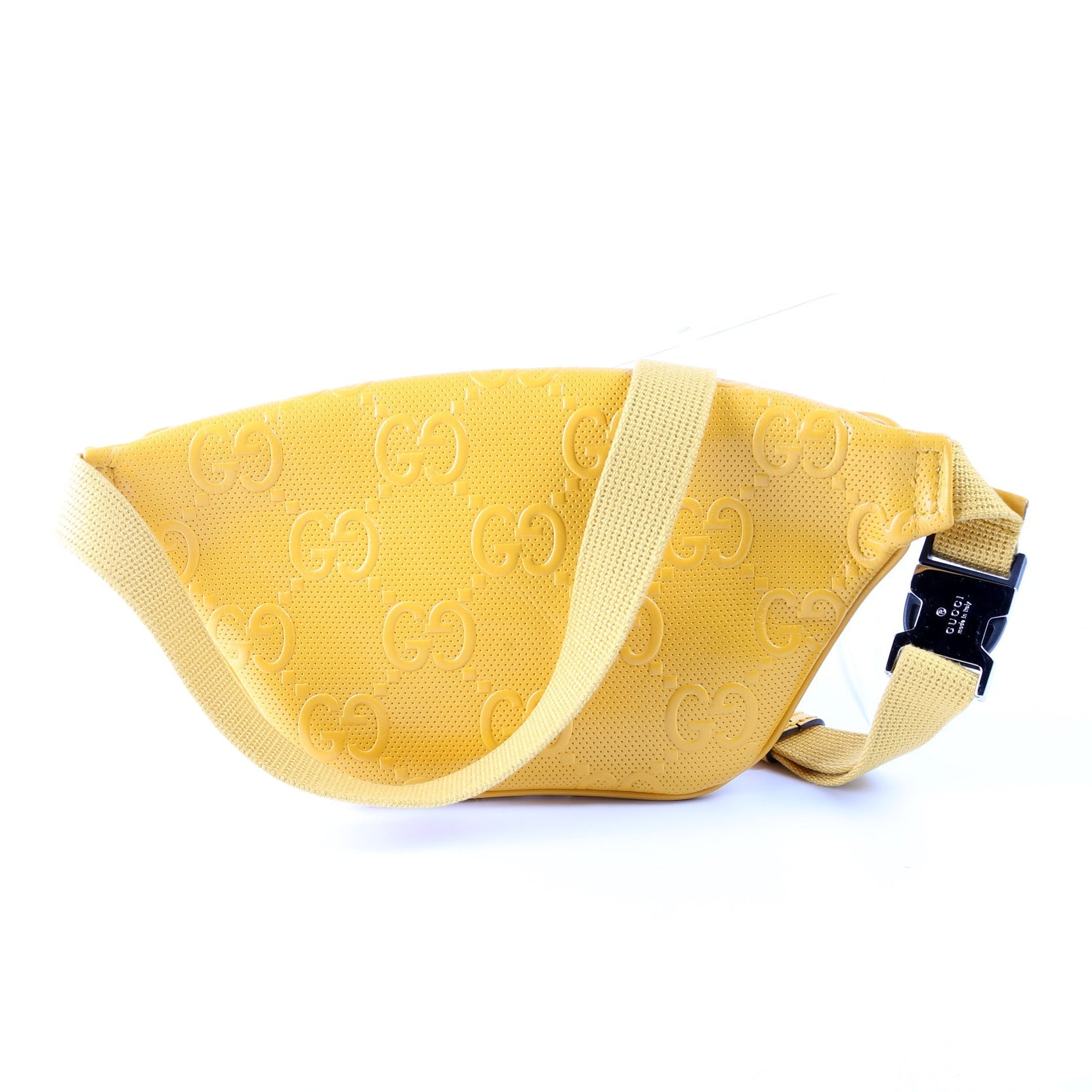 GCCI  GG Embossed Belt Bag Yellow