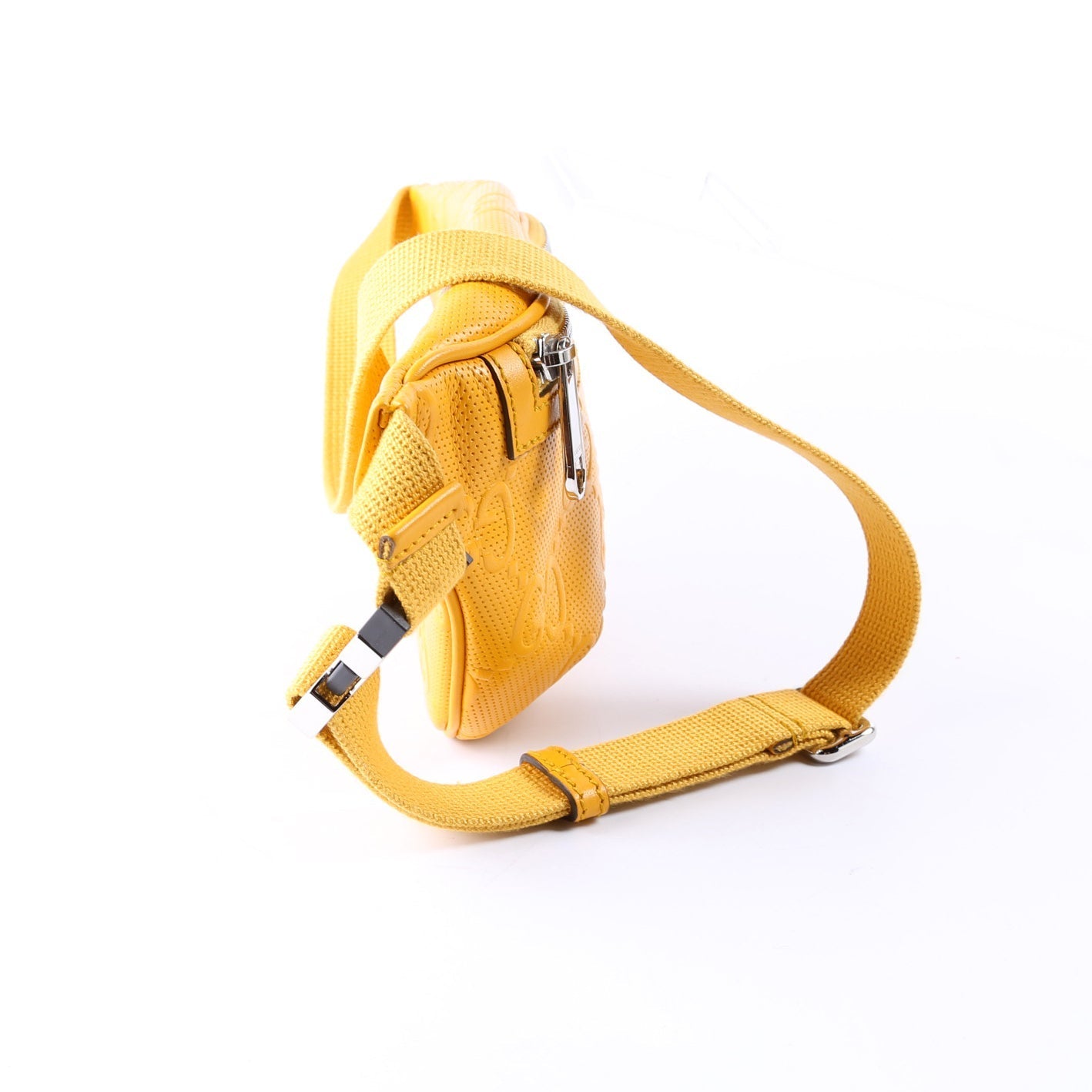 GCCI  GG Embossed Belt Bag Yellow