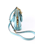 GCCI  Horsebit  Mini Top Handle Raffia Teal