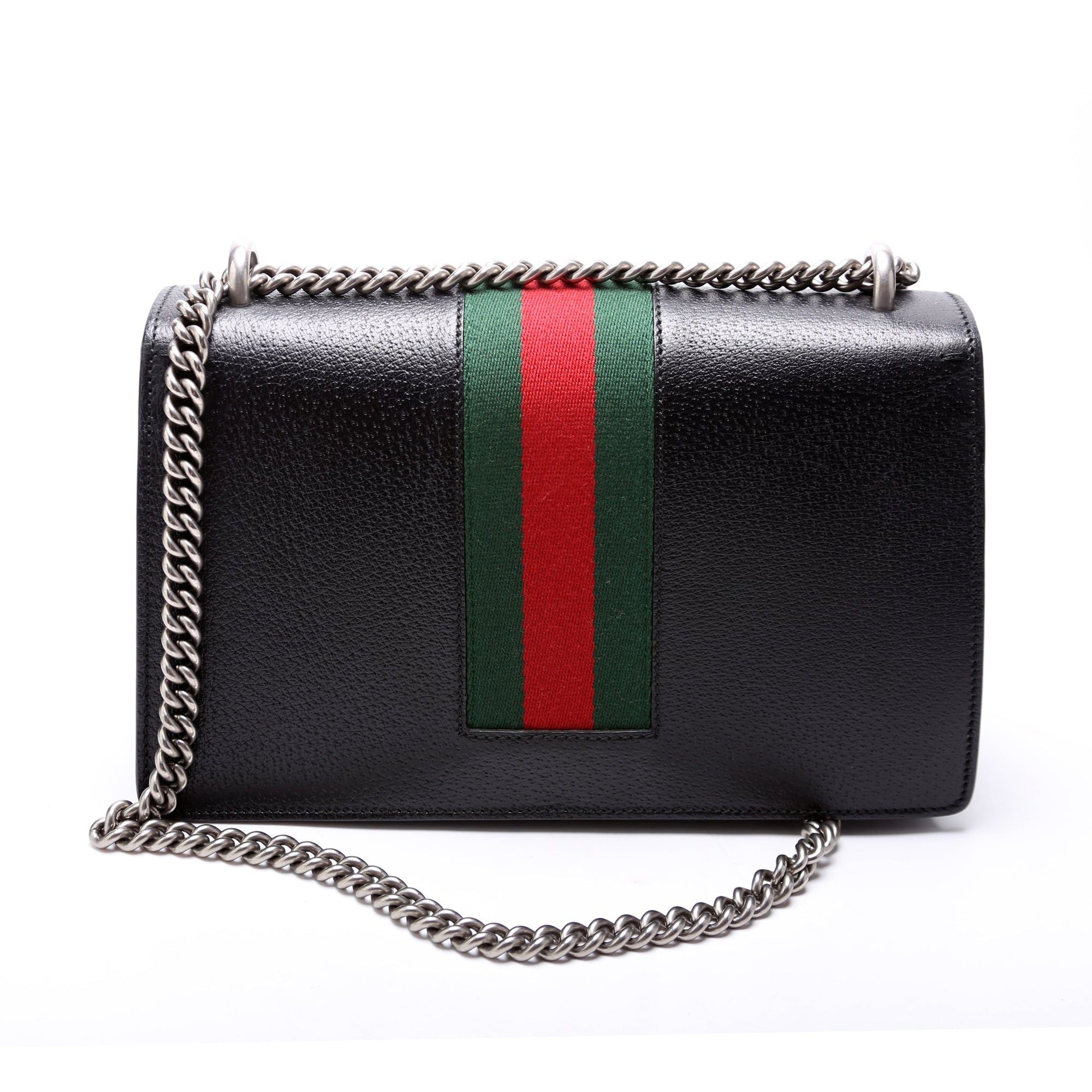 GCCI  Dionysus Leather Shoulder Small Black