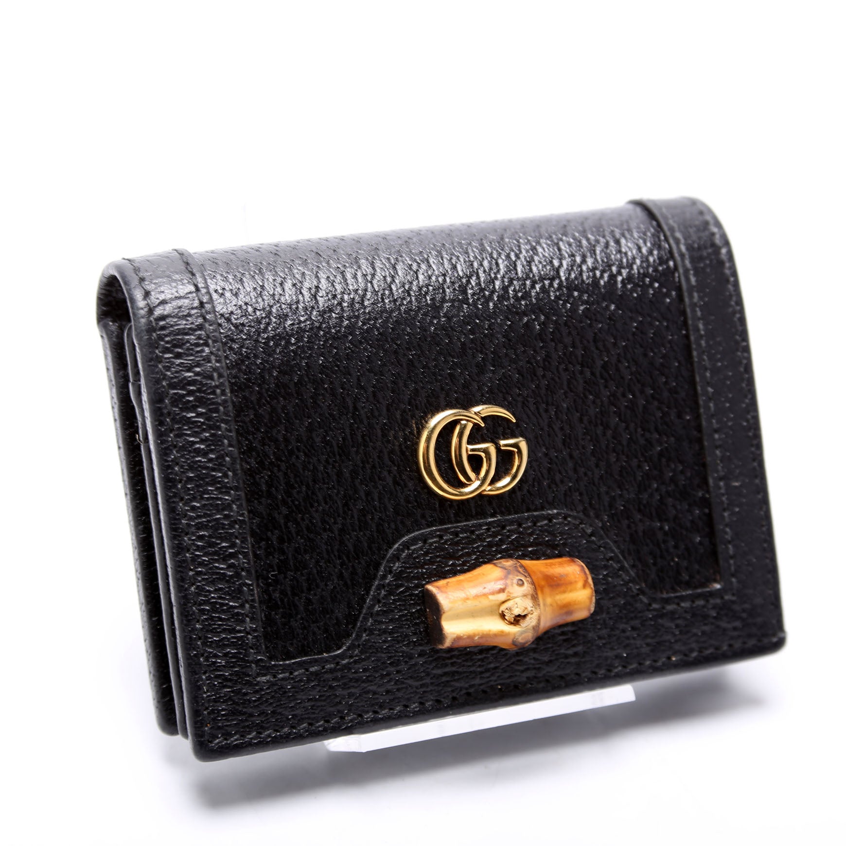 GCCI  Diana Card Case Wallet Black