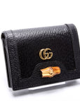 GCCI  Diana Card Case Wallet Black