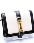 GCCI  Leather Jackie Wallet Black/Cream