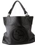 GCCI  Blondie Medium Leather Tote Black