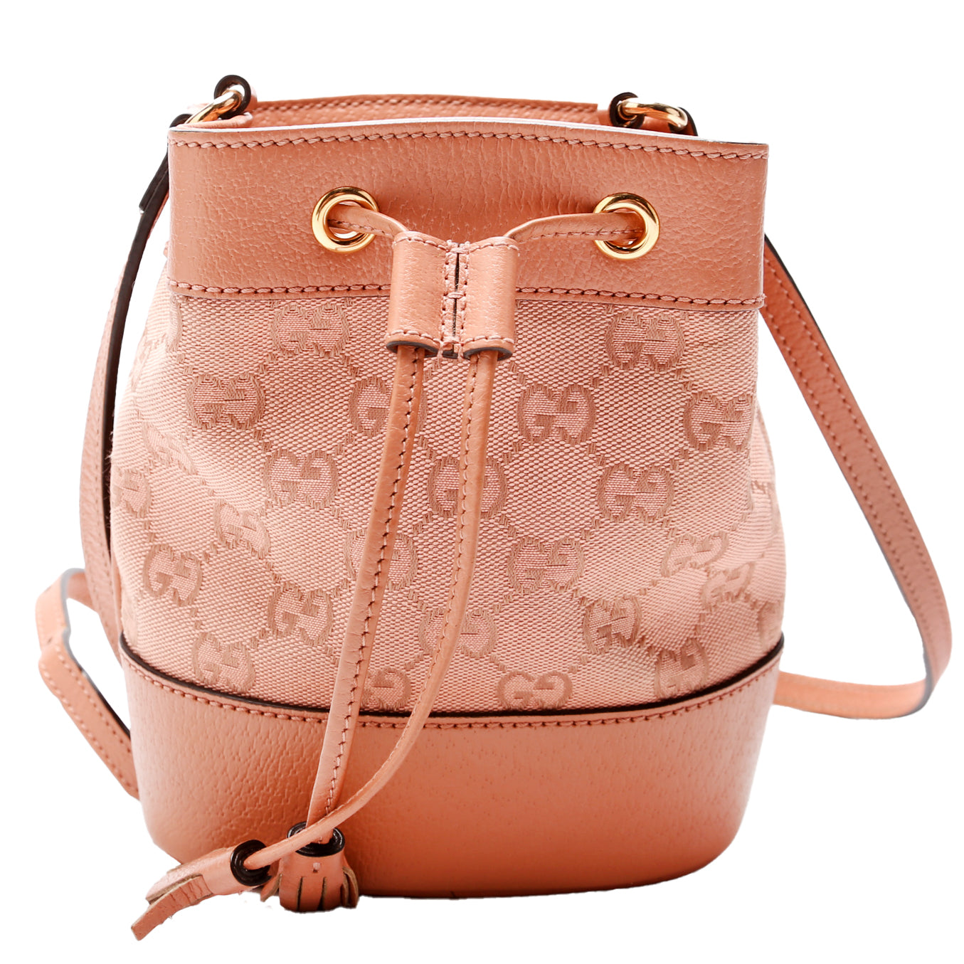 GCCI  GG Canvas Ophidia Mini Bucket Pink