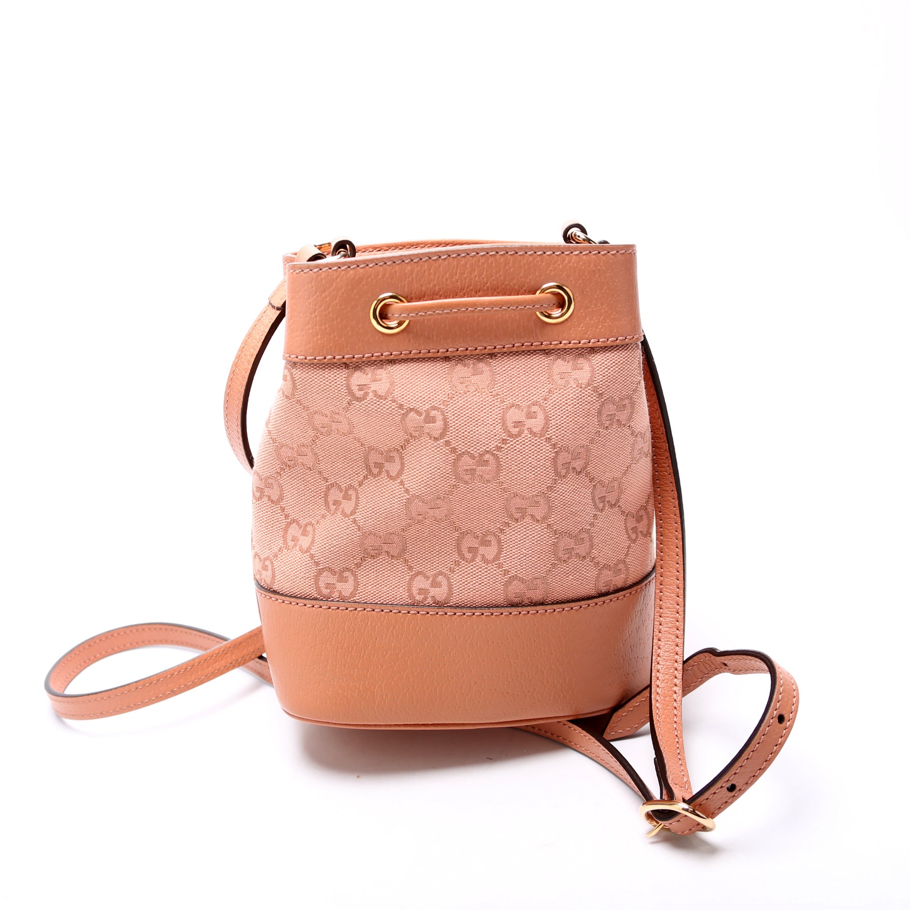 GCCI  GG Canvas Ophidia Mini Bucket Pink