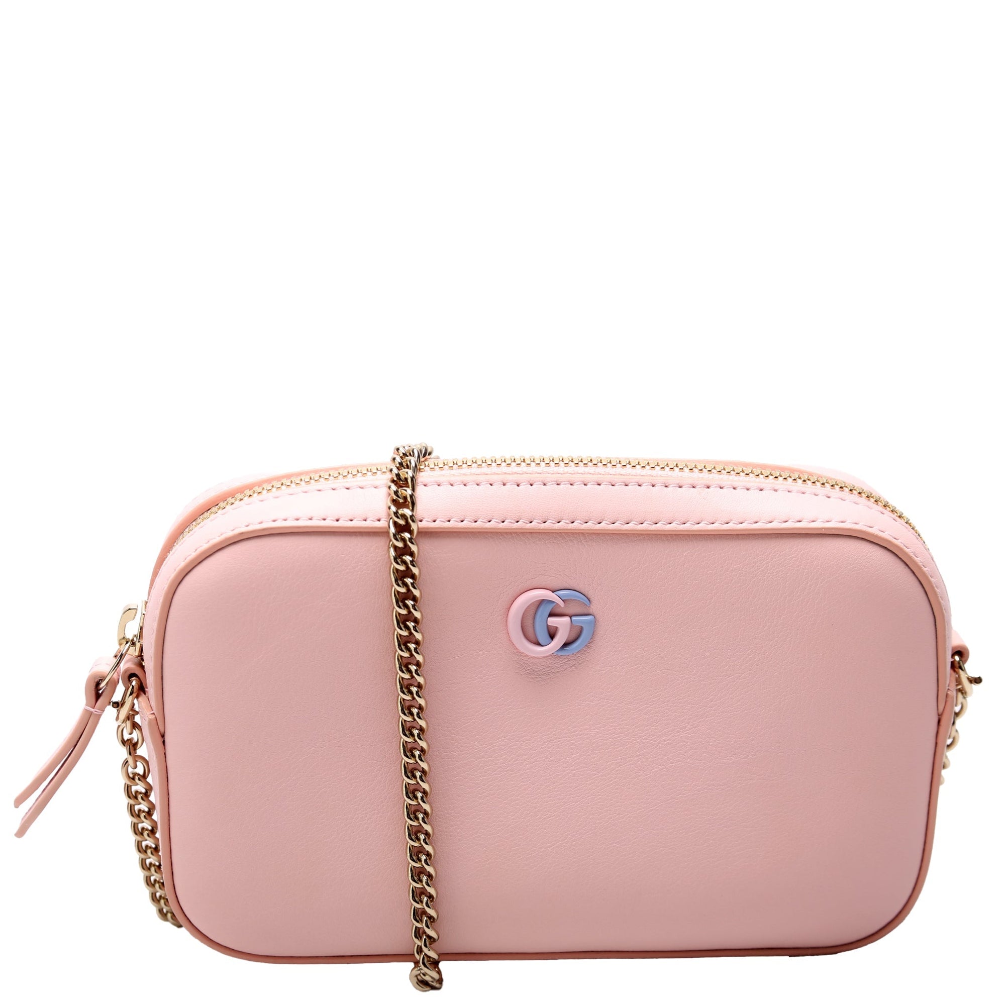 GCCI  GG Marmont Leather Super Mini Shoulder Bag Pink