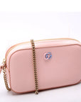 GCCI  GG Marmont Leather Super Mini Shoulder Bag Pink