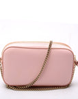 GCCI  GG Marmont Leather Super Mini Shoulder Bag Pink