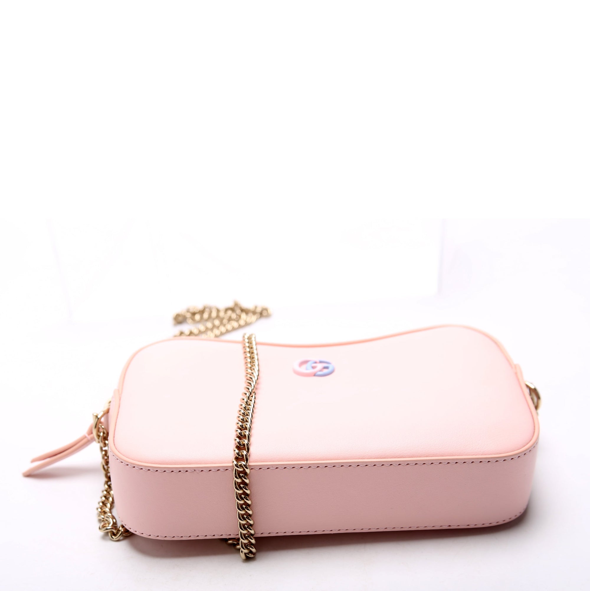 GCCI  GG Marmont Leather Super Mini Shoulder Bag Pink