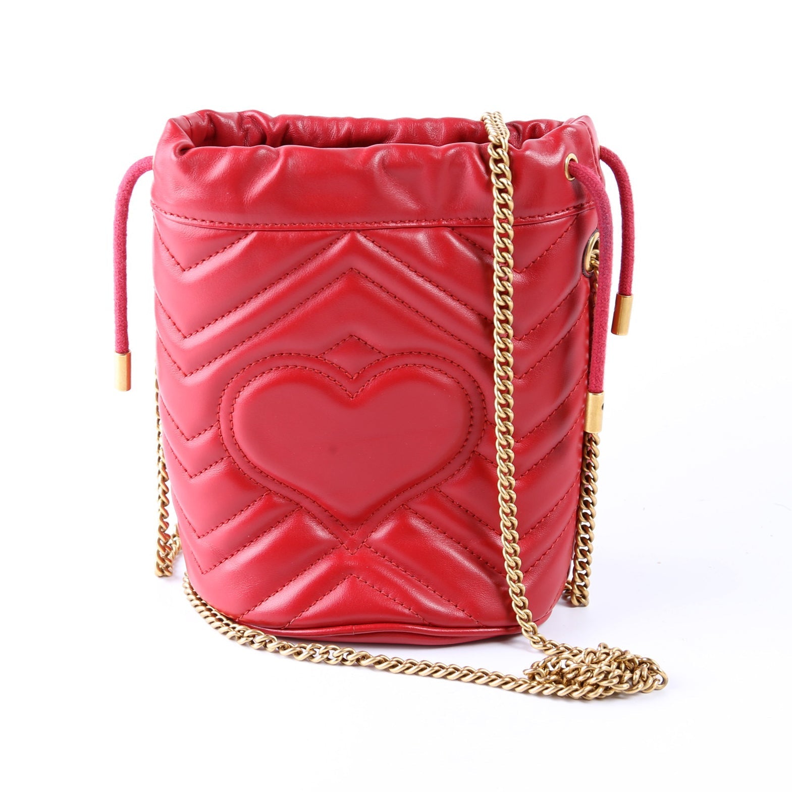 GCCI  Marmont Mini Bucket Red