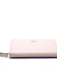 GCCI  GG Leather Zip Around Wallet Beige