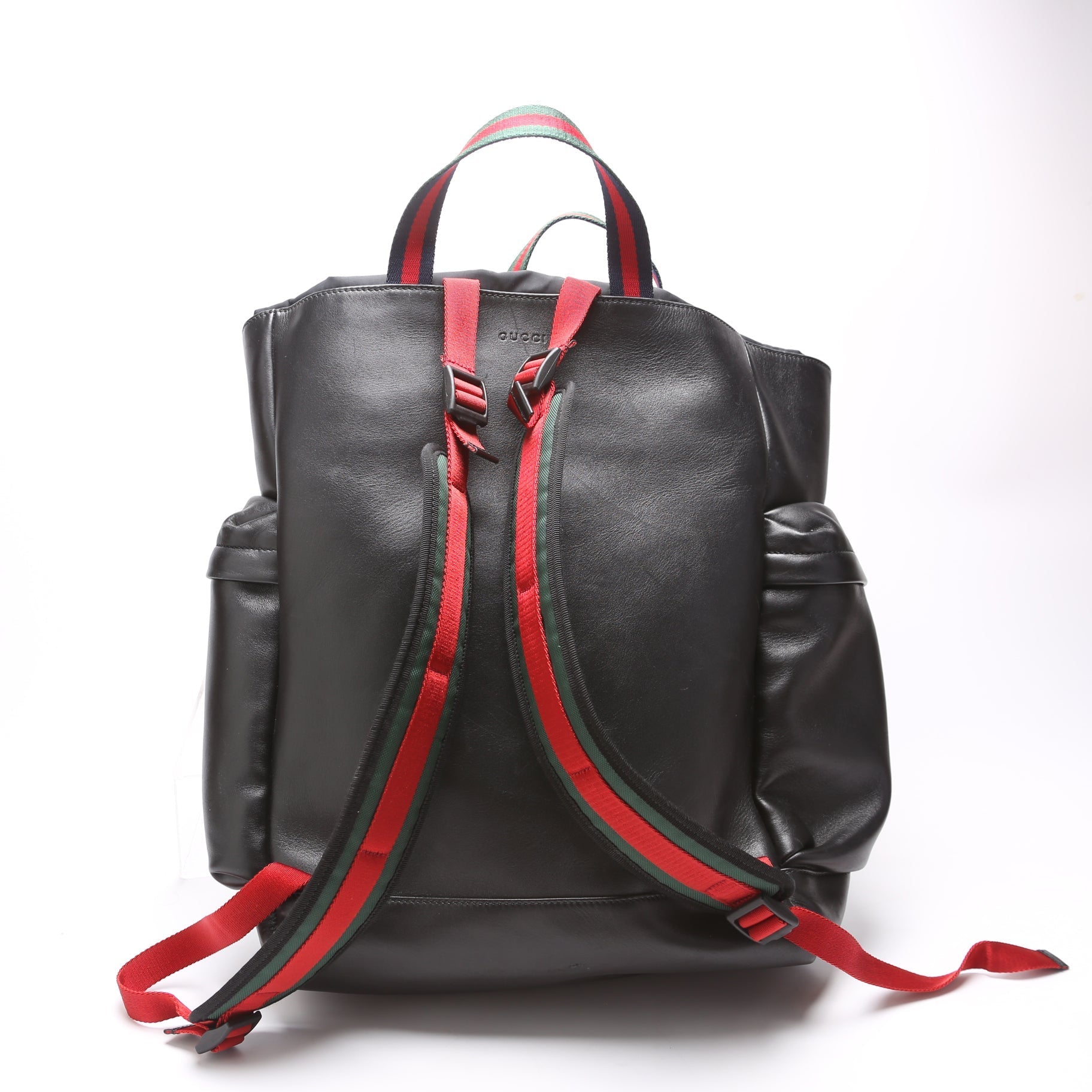 GCCI  King Snake Leather Drawstring Backpack