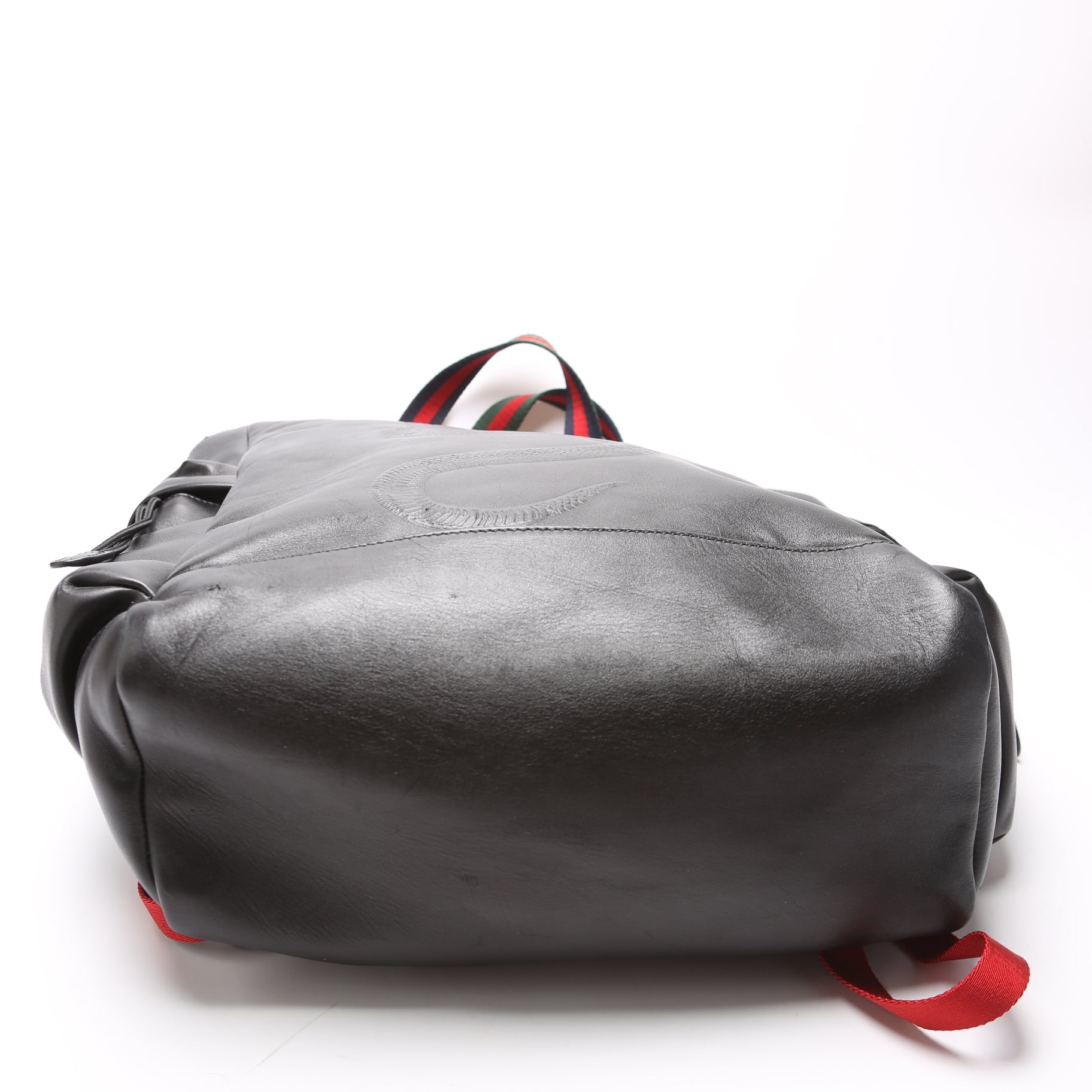 GCCI  King Snake Leather Drawstring Backpack