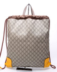 GCCI  Neo Vintage Drawstring Backpack Brown