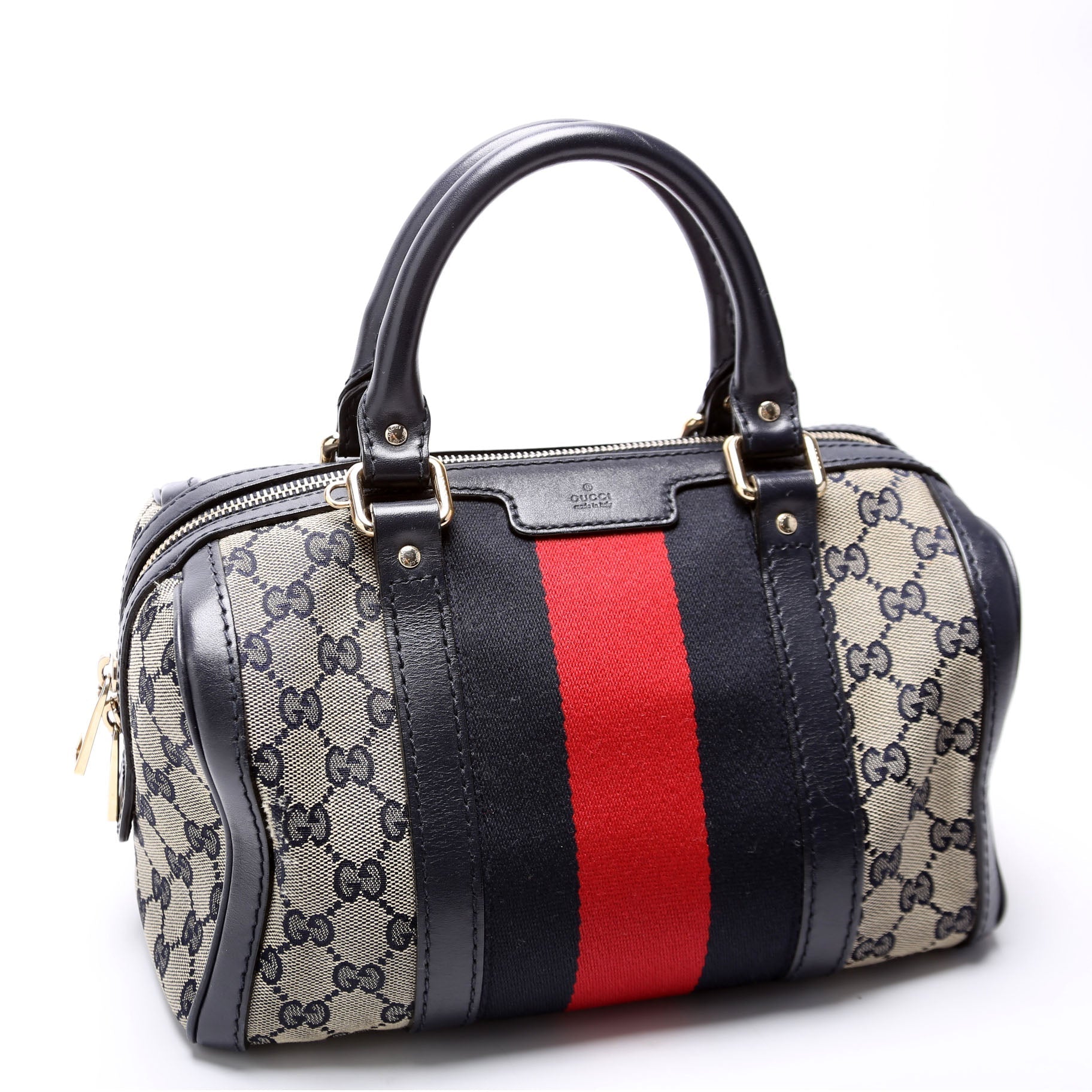 GCCI  GG Canvas Small Boston Navy