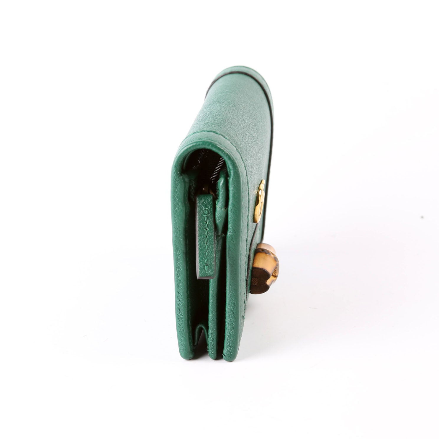 GCCI  Diana Card Case Wallet Green