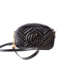 GCCI  Marmont Small Leather Camera Black