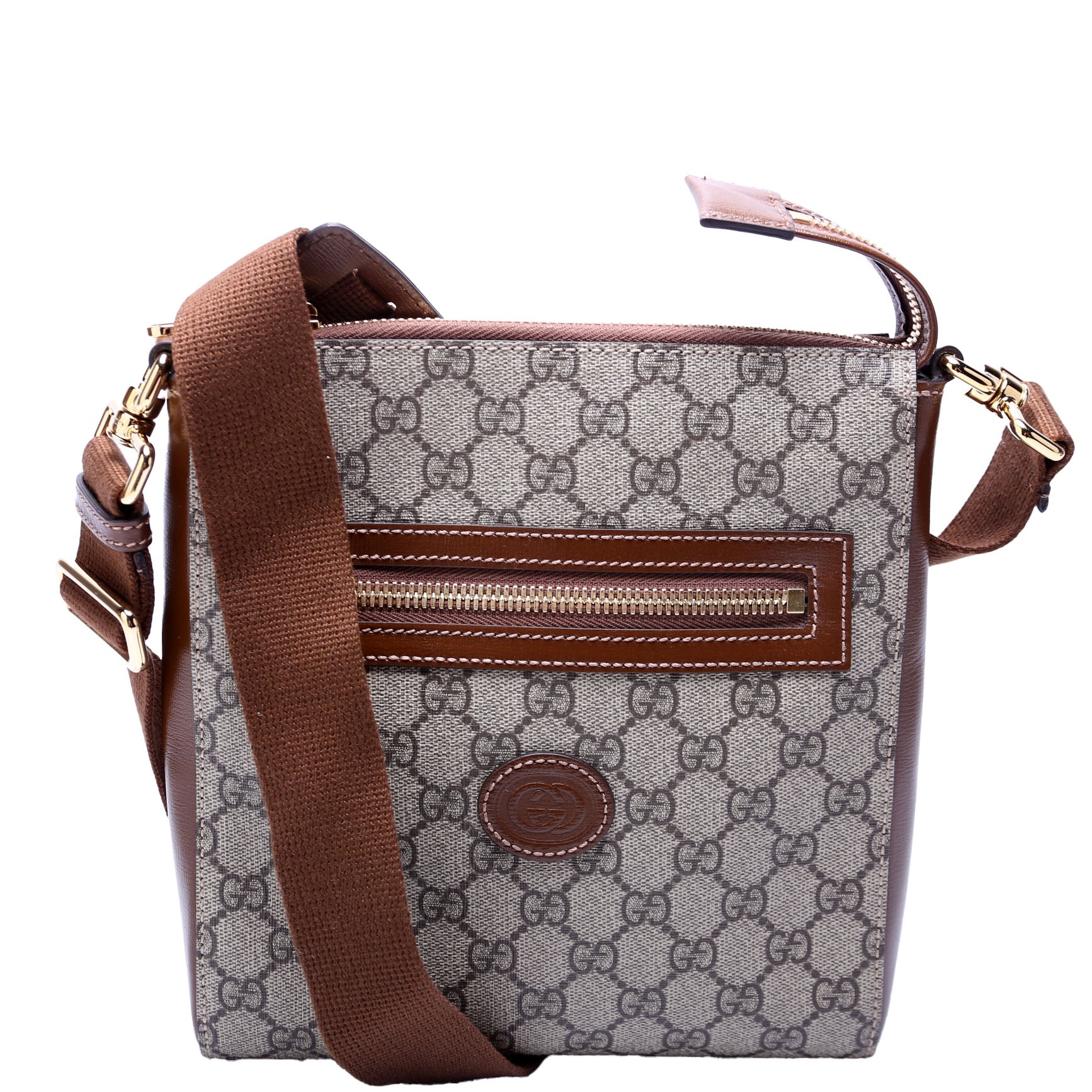 GCCI  GG Supreme Interlocking Messenger