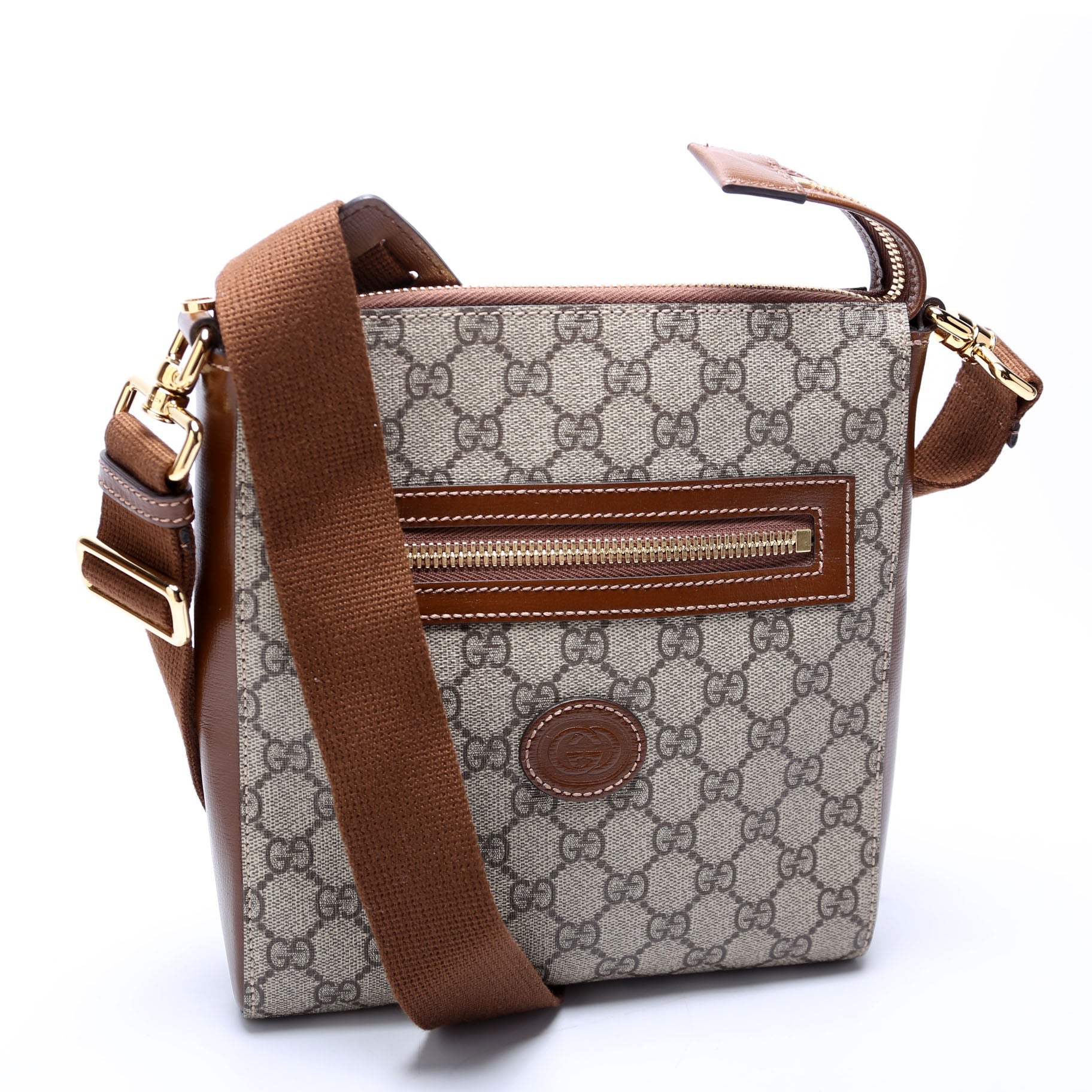 GCCI  GG Supreme Interlocking Messenger