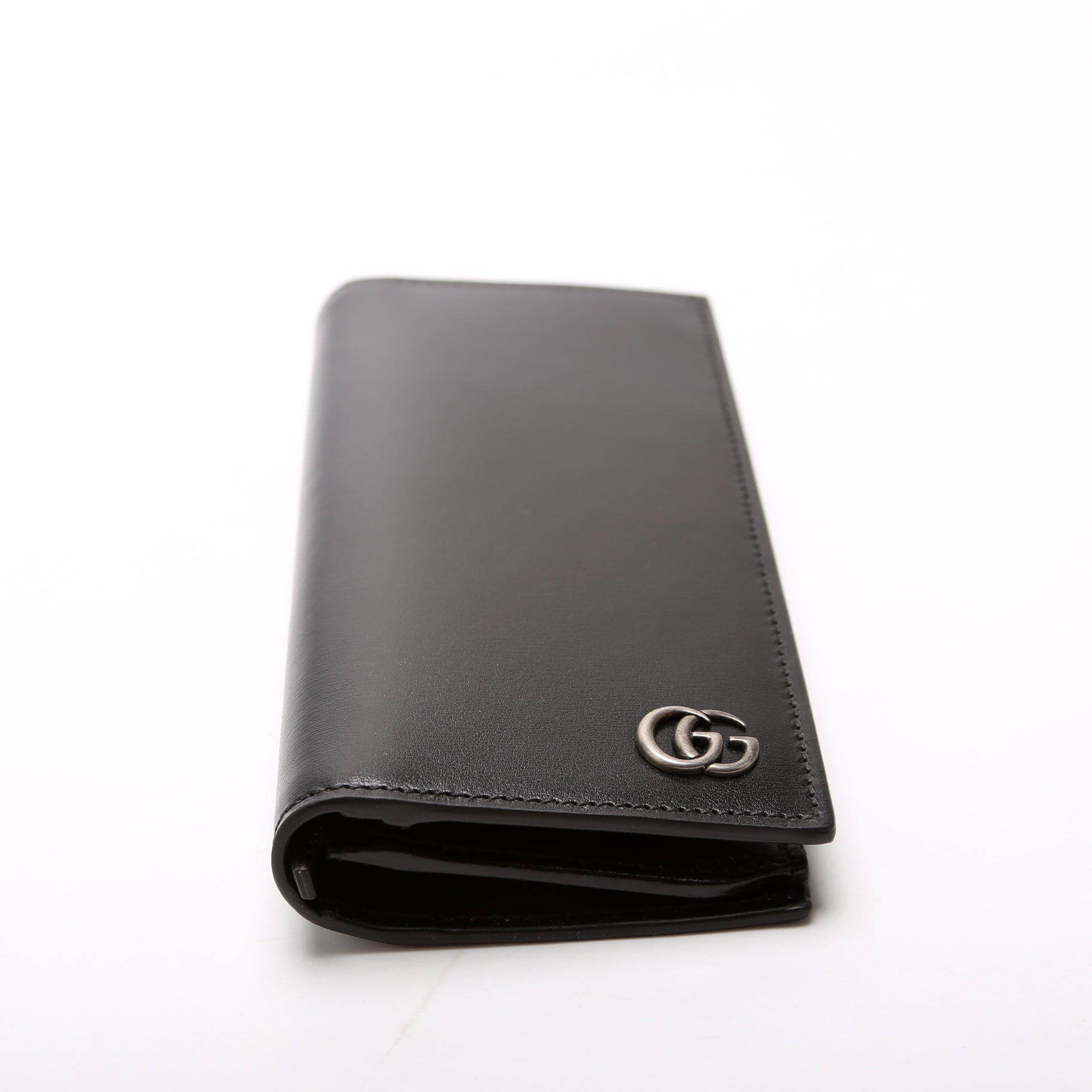 GCCI  Marmont Bi Fold Long Wallet Black