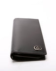 GCCI  Marmont Bi Fold Long Wallet Black