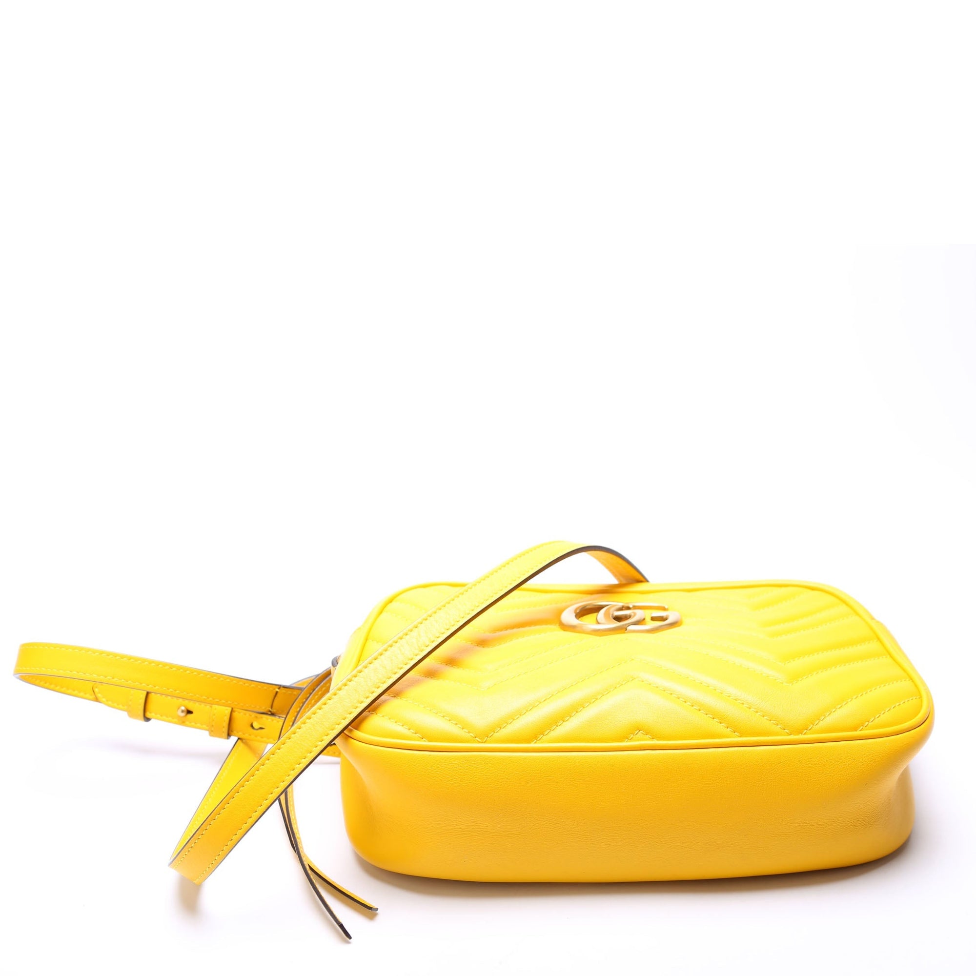 GCCI  Marmont Small Leather Camera Yellow