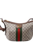 GCCI  Ophidia GG Supreme Small Shoulder Bag Brown