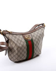 GCCI  Ophidia GG Supreme Small Shoulder Bag Brown