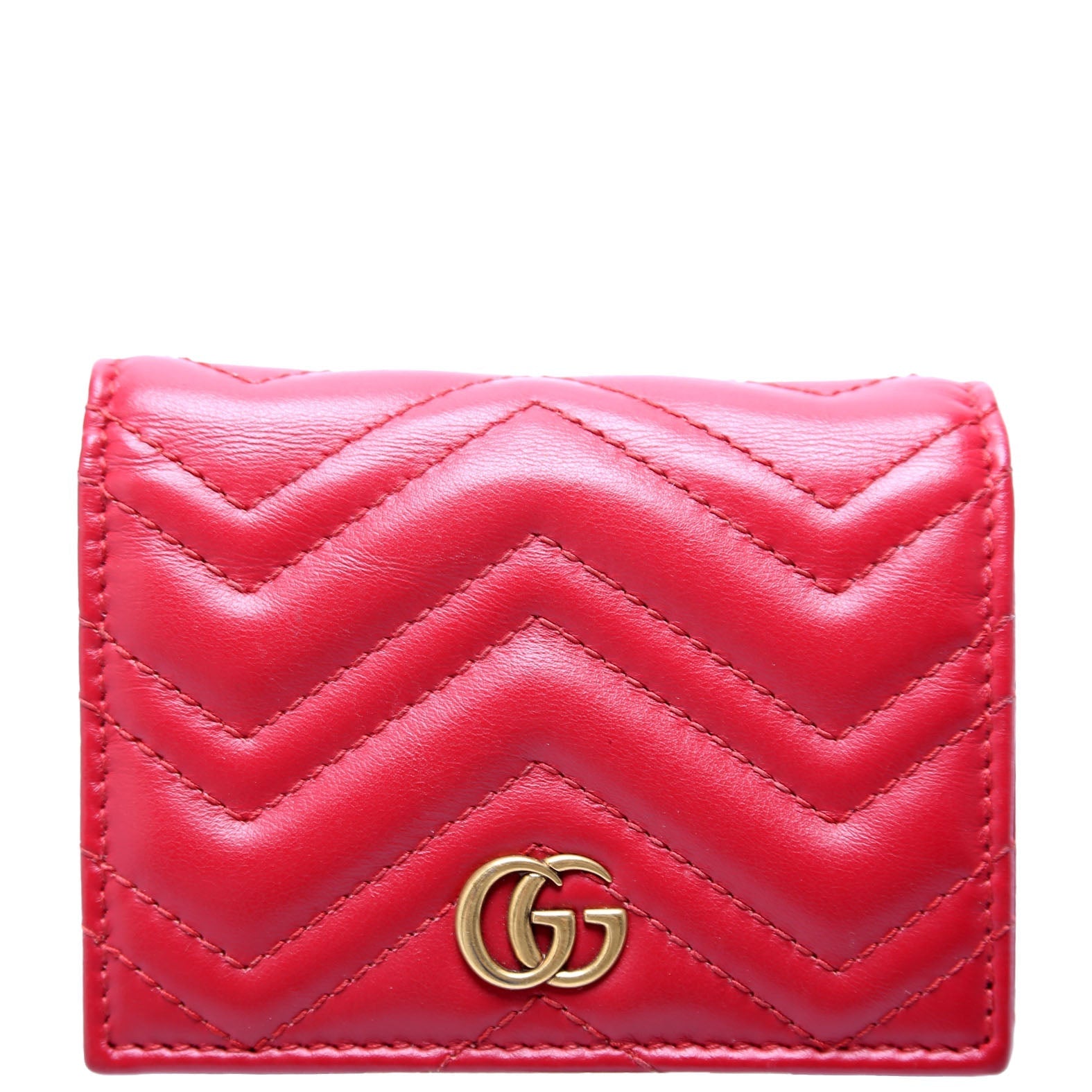 GCCI  GG Marmont Card Case Red