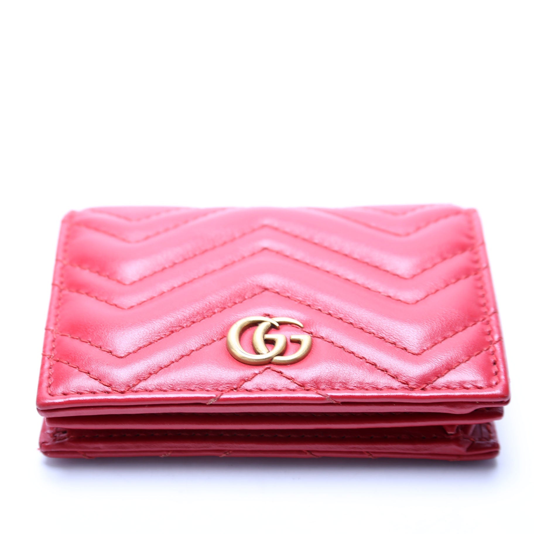 GCCI  GG Marmont Card Case Red