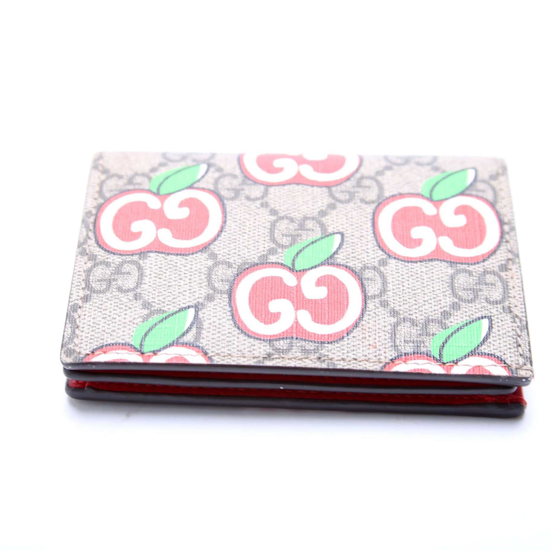 GCCI  GG Apple Card Case Red