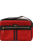 GCCI  Ophidia Suede Small Crossbody Red