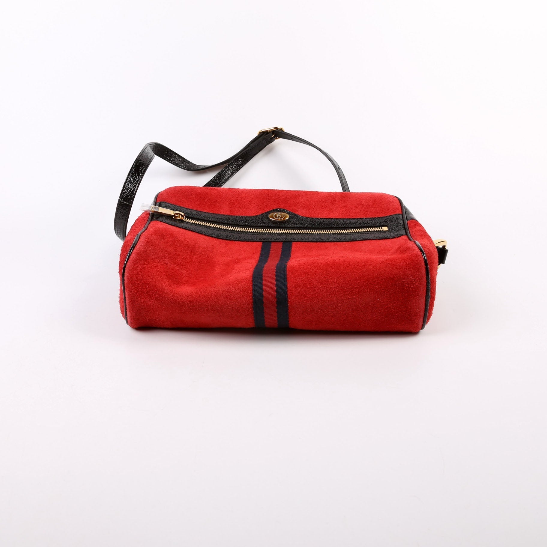 GCCI  Ophidia Suede Small Crossbody Red