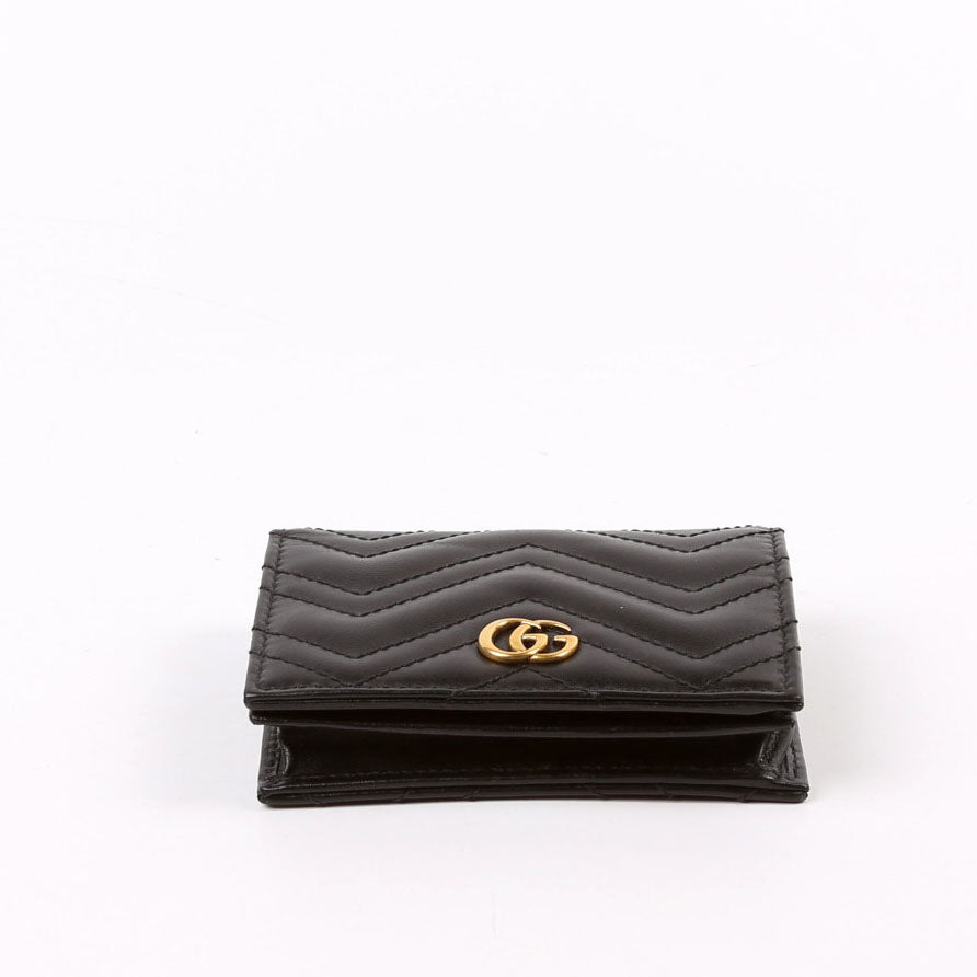 GCCI  GG Marmont Card Case Black