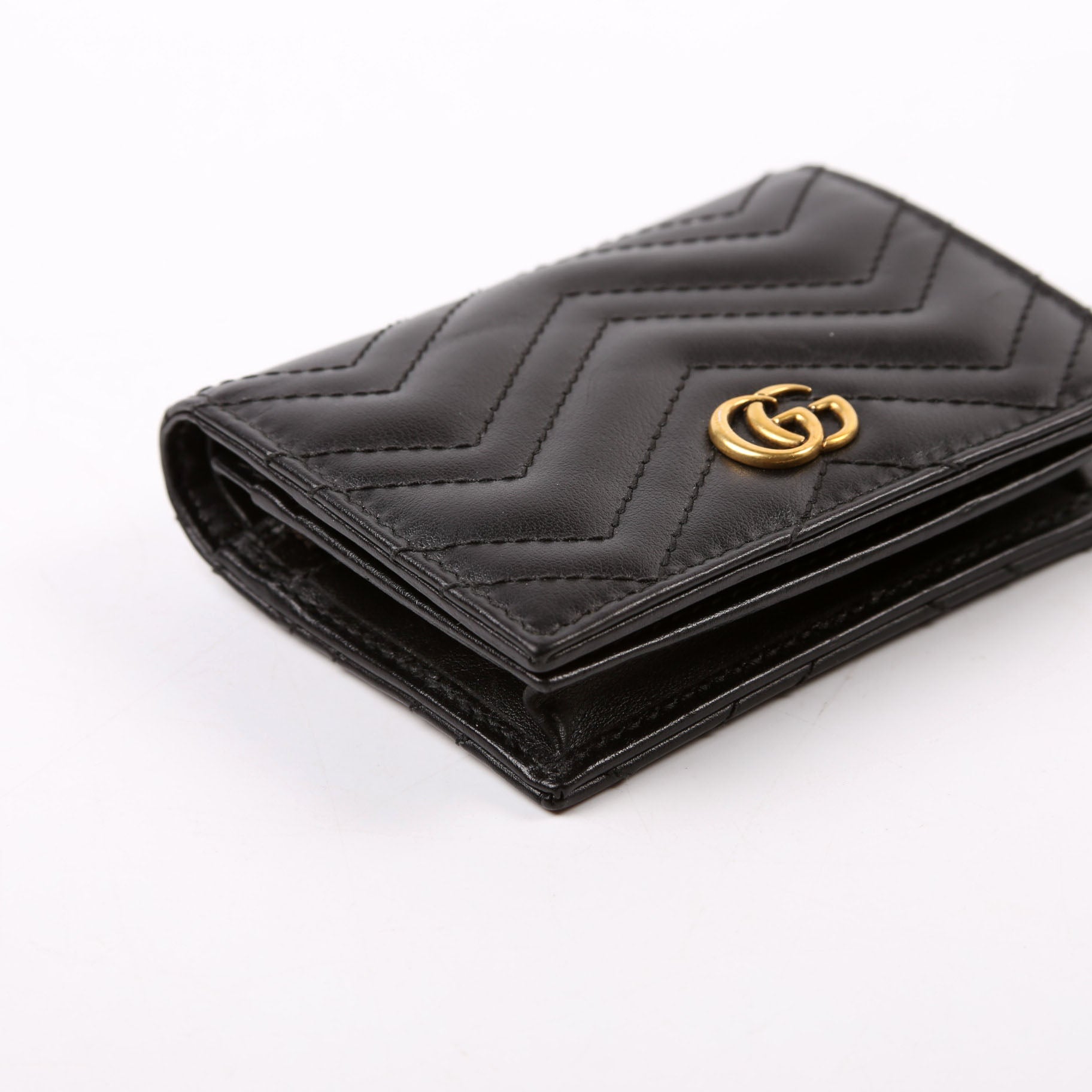GCCI  GG Marmont Card Case Black