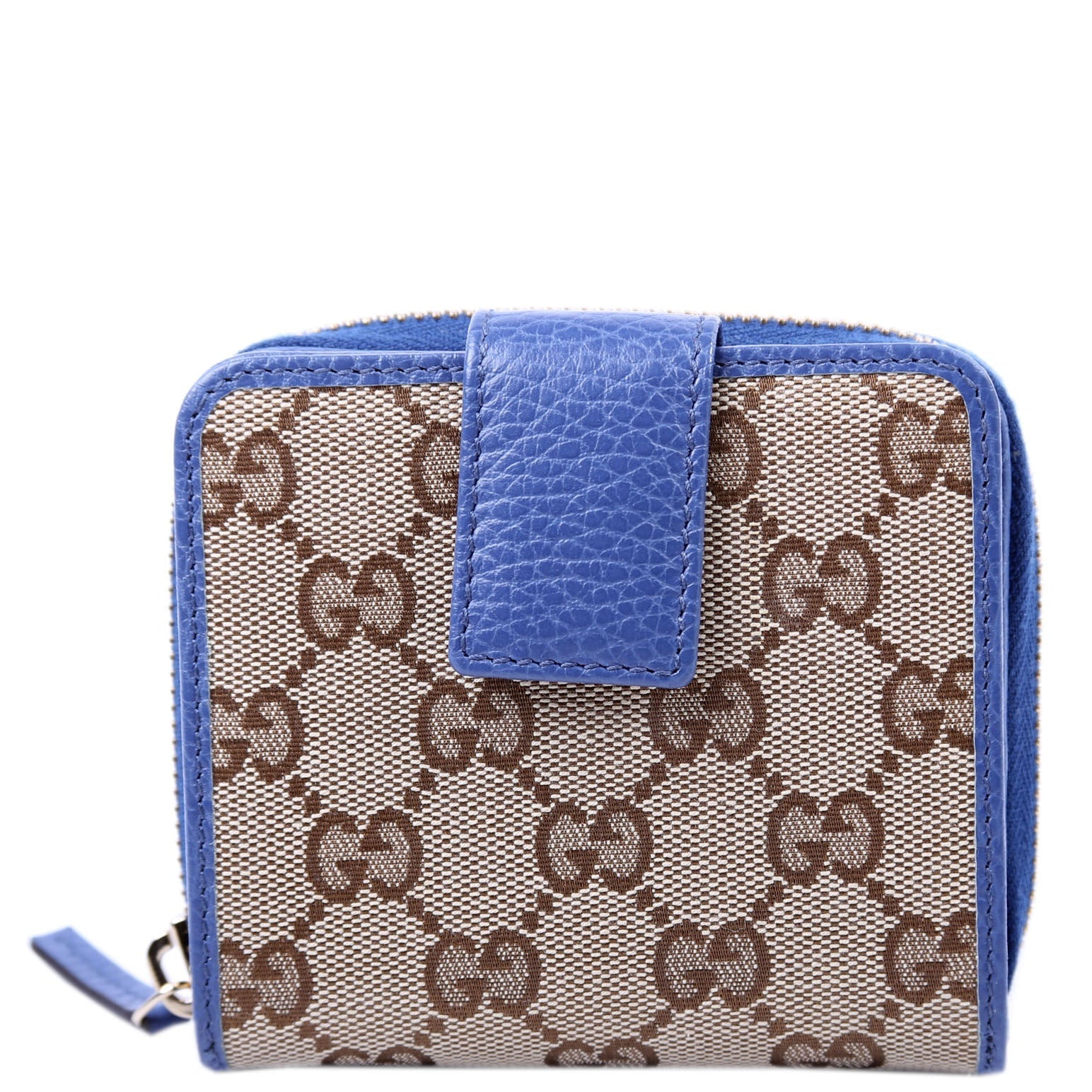 GCCI  GG Canvas Compact Wallet Blue