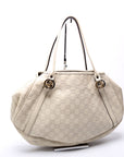 GCCI  GCCIssima GG Twins Medium Tote White